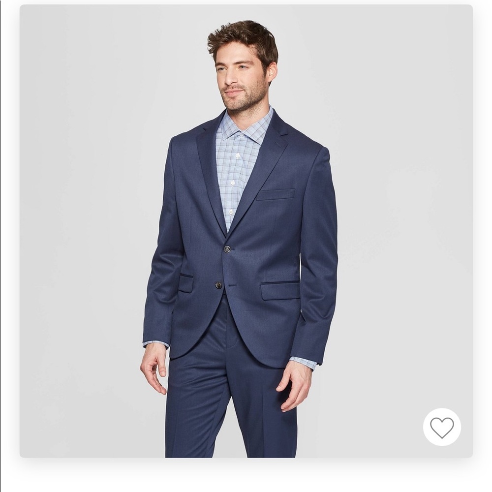 36R men’s blue suit jacket by goodfellow